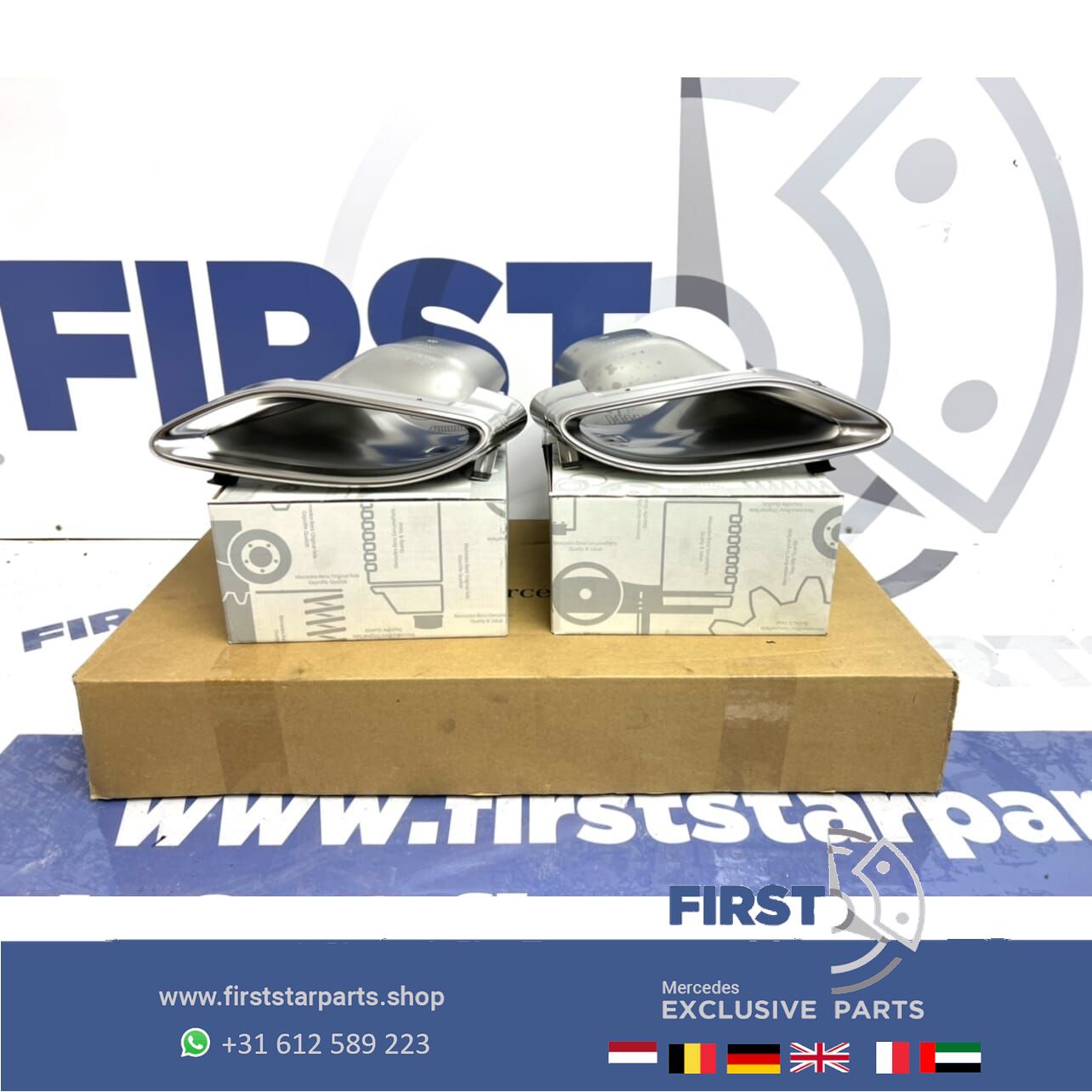 originalinal AMG LINE escape SIERSTUKKEN L/R Mercedes C Clase W205 C205 2014-2021 exhaust decoration usado en Menorca foto 2