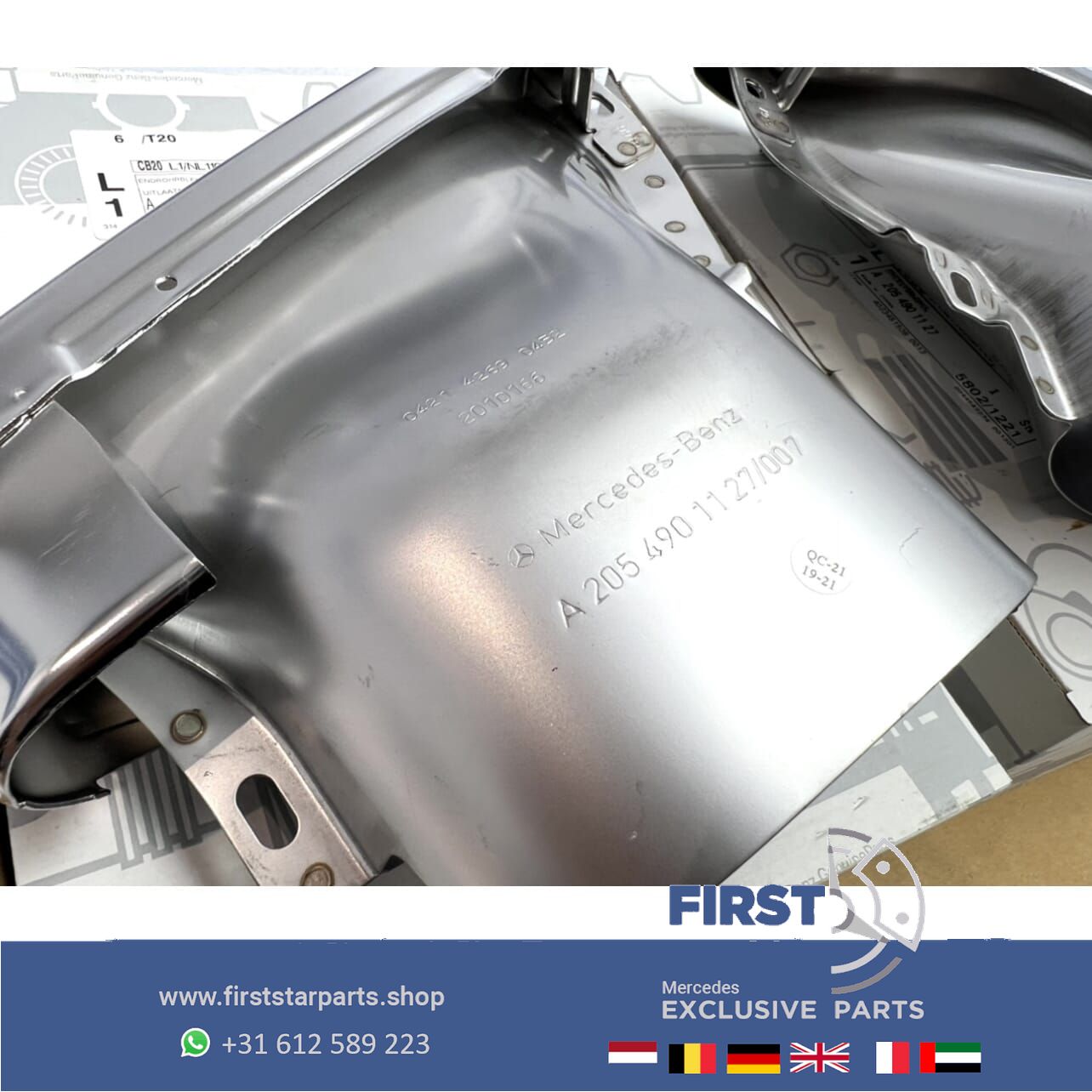 originalinal AMG LINE escape SIERSTUKKEN L/R Mercedes C Clase W205 C205 2014-2021 exhaust decoration usado en Menorca foto 7