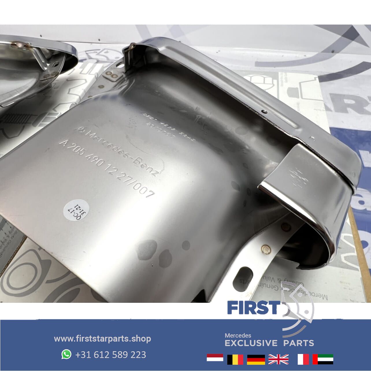 originalinal AMG LINE escape SIERSTUKKEN L/R Mercedes C Clase W205 C205 2014-2021 exhaust decoration usado en Menorca foto 8
