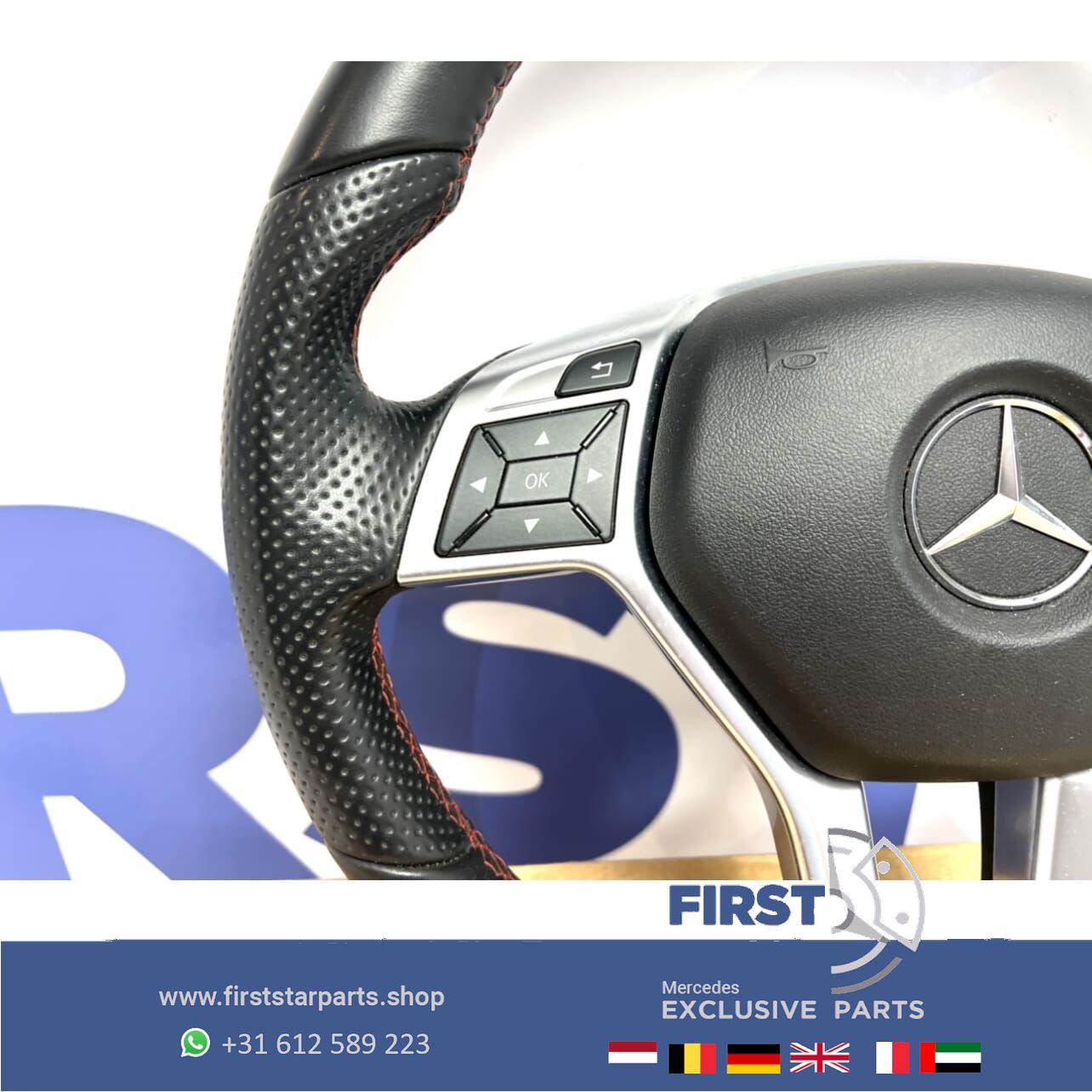 Mercedes STUUR + AIRBAG W176 W117 W204 W207 W212 W156 W219 W166 AMG LINE steering wheel usado en Menorca foto 4