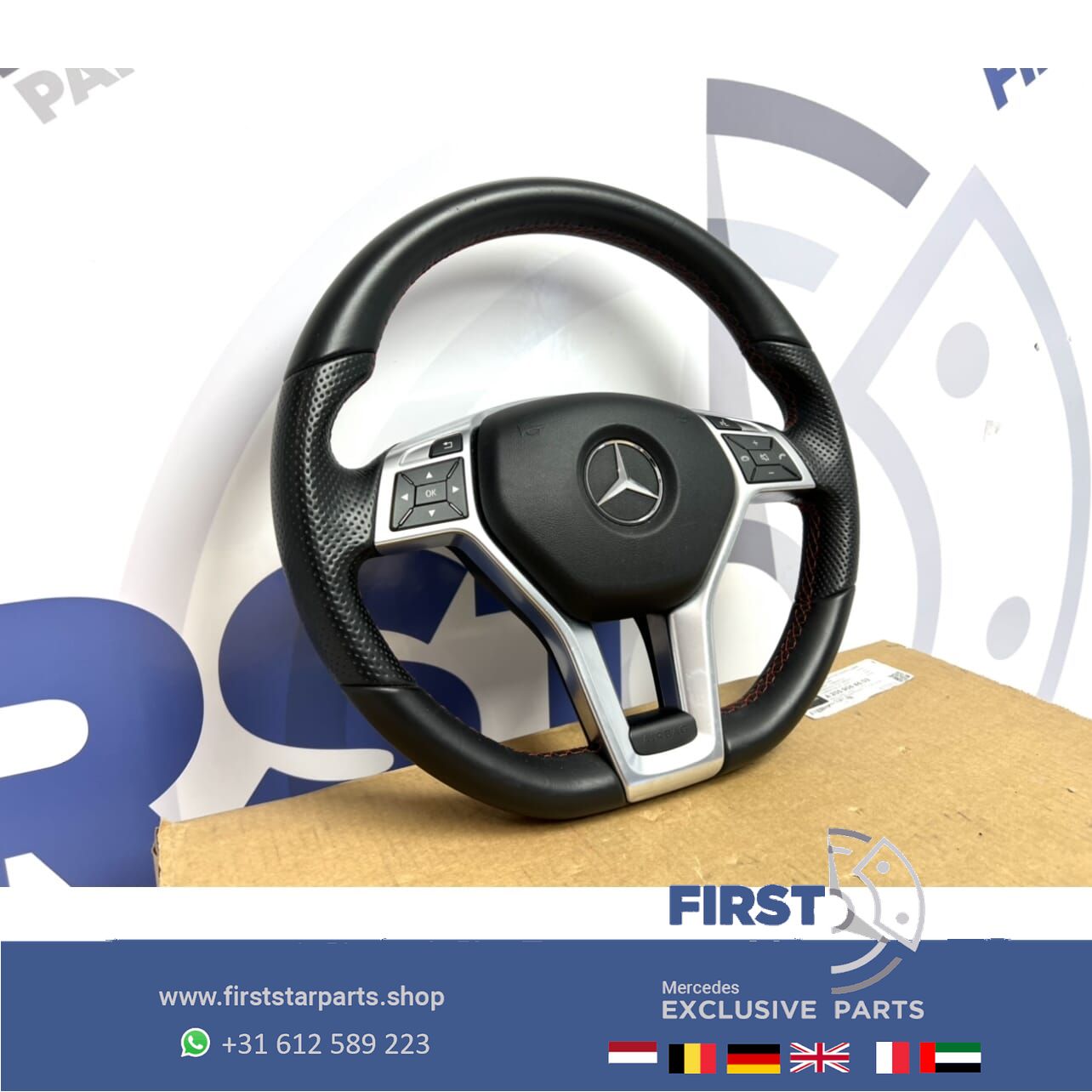 Mercedes STUUR + AIRBAG W176 W117 W204 W207 W212 W156 W219 W166 AMG LINE steering wheel usado en Menorca foto 2