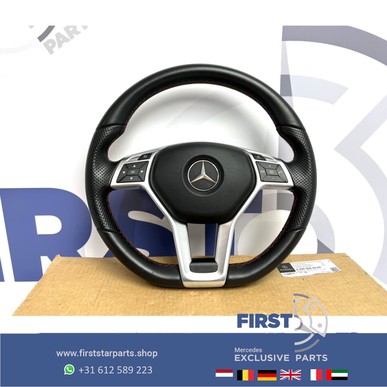 Mercedes STUUR + AIRBAG W176 W117 W204 W207 W212 W156 W219 W166 AMG LINE steering wheel usado en Menorca foto 3