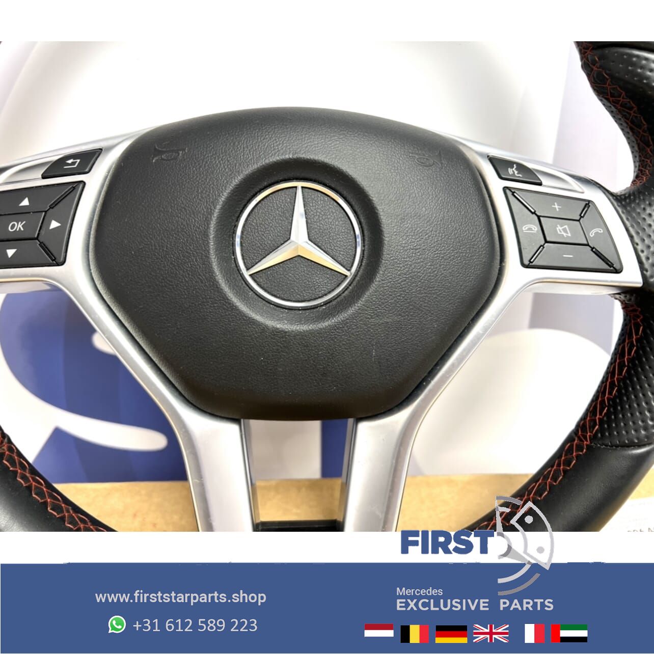 Mercedes STUUR + AIRBAG W176 W117 W204 W207 W212 W156 W219 W166 AMG LINE steering wheel usado en Menorca foto 9