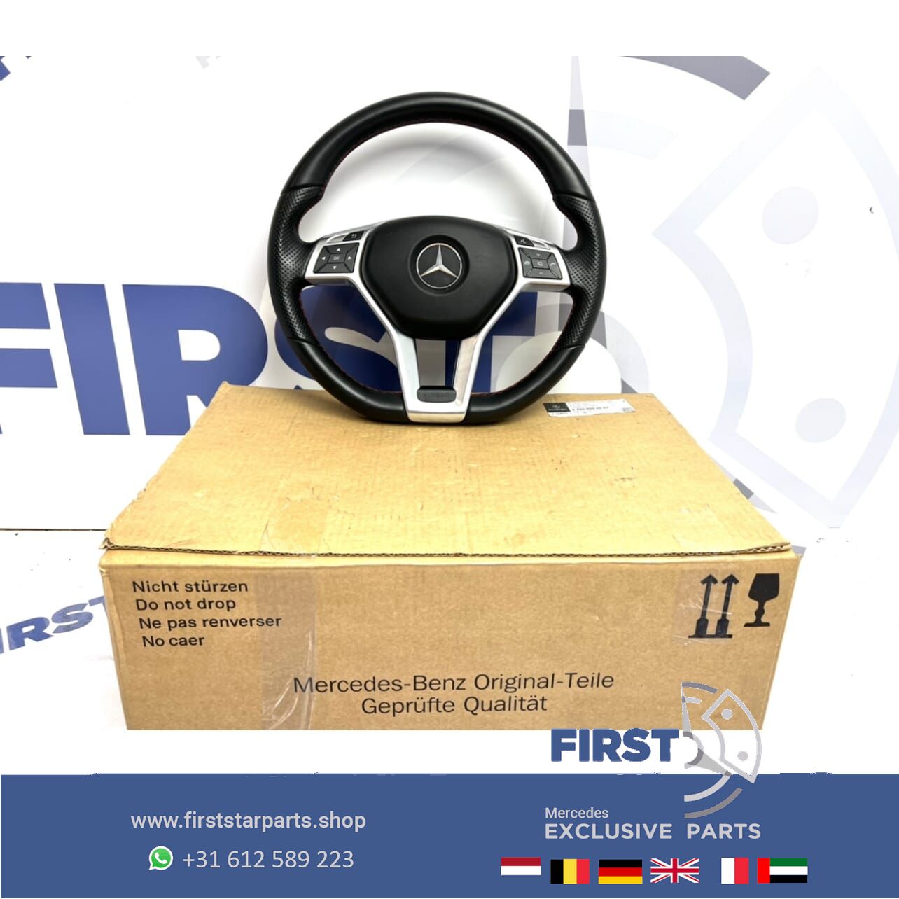 Mercedes STUUR + AIRBAG W176 W117 W204 W207 W212 W156 W219 W166 AMG LINE steering wheel usado en Menorca foto 10