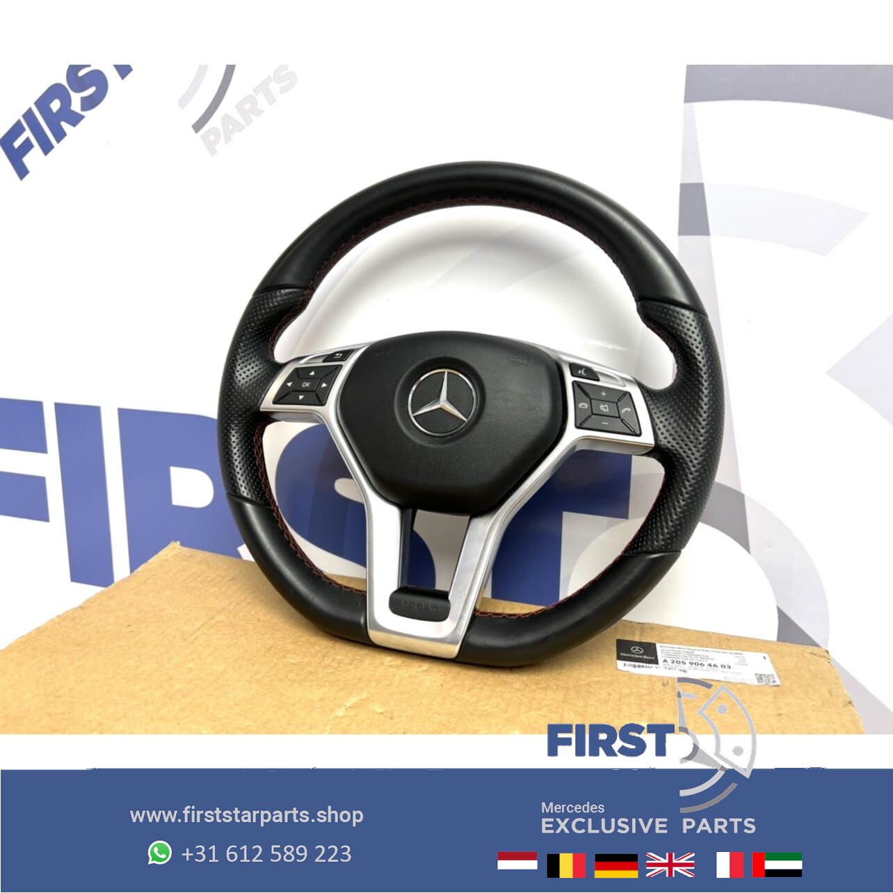 Mercedes STUUR + AIRBAG W176 W117 W204 W207 W212 W156 W219 W166 AMG LINE steering wheel usado en Menorca foto 2