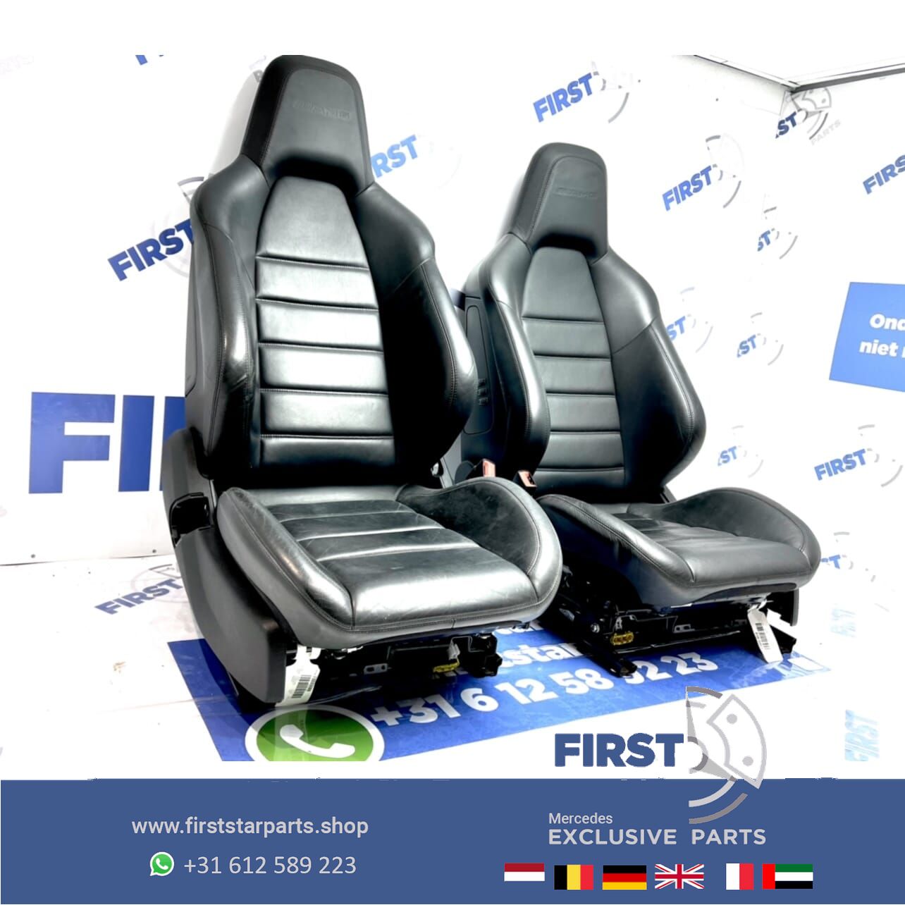 W204 C63 AMG Stoelen Mercedes C Clase 2007-2014 Zwart Leer complete interior usado en Menorca