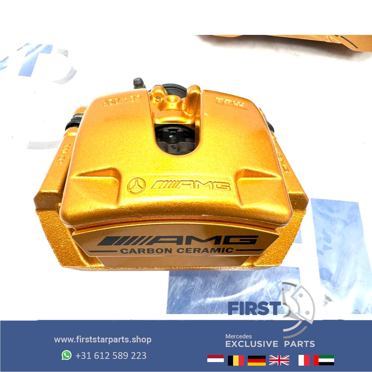 C63 E63 CLS63 GT63 S63 AMG Keramische Rem Set Remklauwen schijven A2314211512 A2314211612 A2314230612 A2314230712 originalINEEL MERCEDES KLAUWEN / SCHIJVEN / BLOKKEN completo brake disk + caliper left and right usado en Menorca foto 7