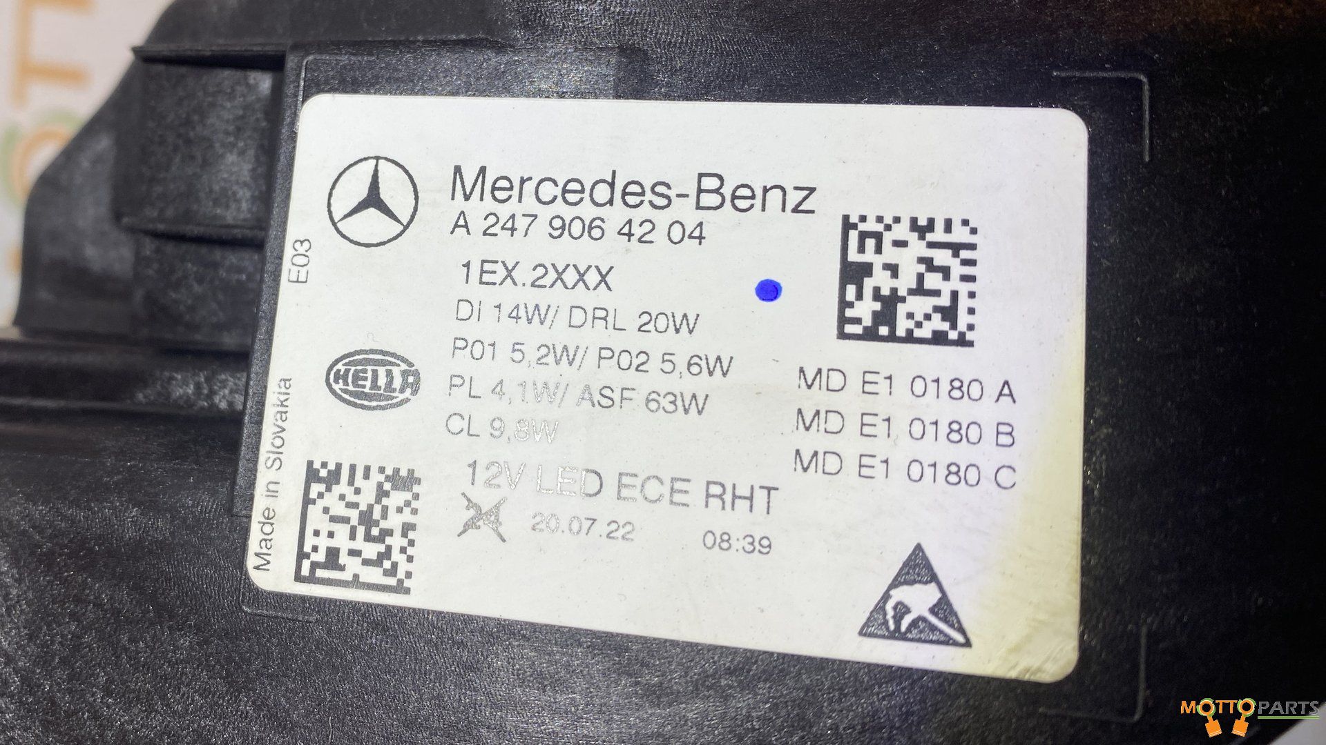 Mercedes W247 Multibeam Koplampset A2479064104 A2479064204 headlight left and right usado en Menorca foto 5