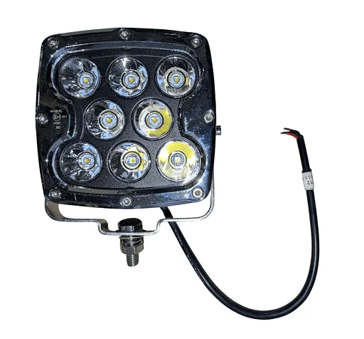 Halogen 130x130 8xLED,5600 Lm chrom 5'' SQUARE 80W  B0105