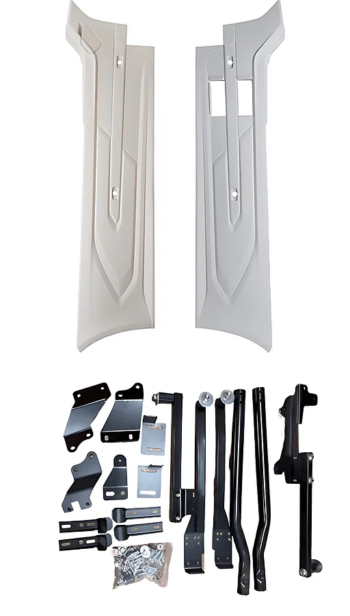 DAF XG XG+ XF LOWDECK ZIJSKIRT SET WB 4000mm 2022- PRIMER ,COMPLEET MET BEVESTIGING