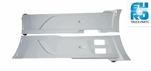 DAF XF/CF EURO 6 SIDE SKIRT SET WB3800 FACELIFT (damage only for truck with pusher axle) 000040C