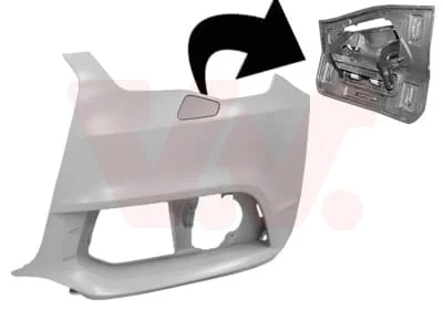 Audi A1 2010 t/m 2014 bumper hoek links PRIMER 8X0 807 065 A GRU