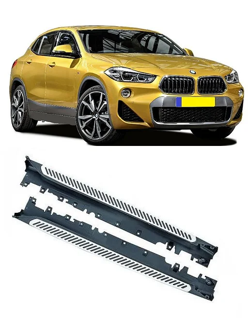 Bmw X2 F39 2018+ treeplank sidebars sidesteps Aluminium NIEUW