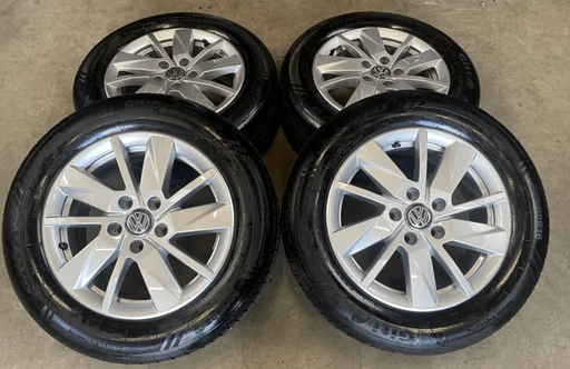 16 INCH ORIGINELE WIEN VELGEN + ZOMERBANDEN VW CADDY CARGO 2K761025