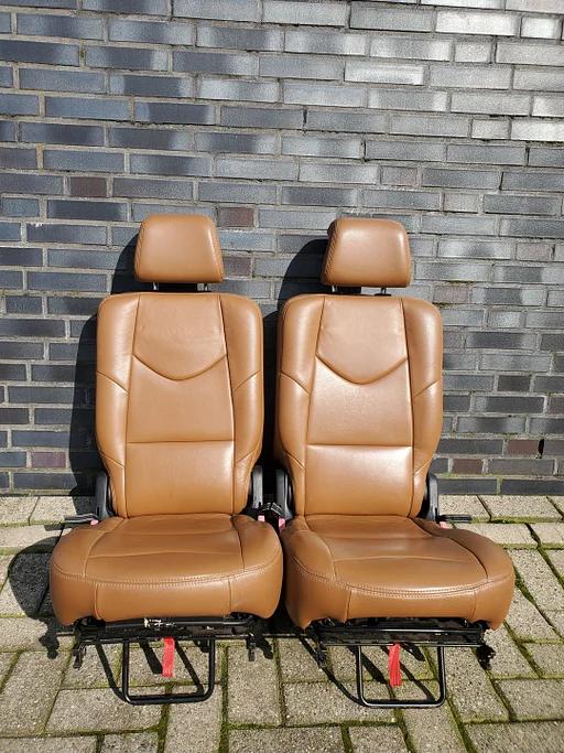Peugeot 308 sw 2008 - 2013 stoel derde zitrij bruin leer