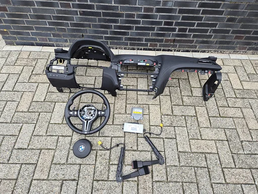 BMW 6 serie F06 F12 F13 airbag set met dashboard leer €1250