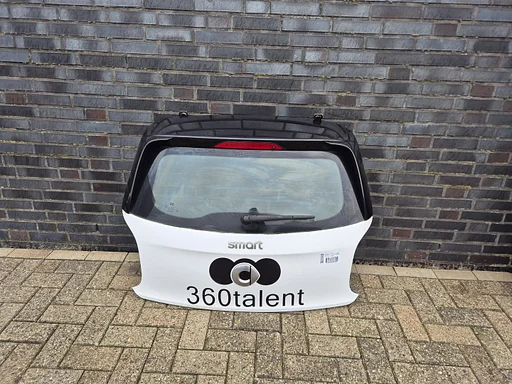 Smart Forfour 2013 - 2020 achterklep kofferklep wit en zwart