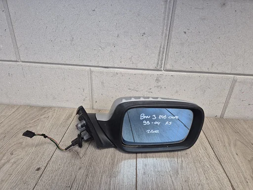 Spiegel rechts zilver BMW 3 serie E46 coupe / cabrio 99 - 03