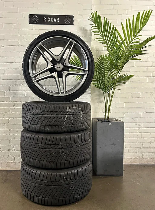 Originele C63 Mercedes velgenset 19INCH A2054011900 + ContiWinter