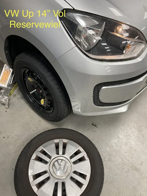 Reservewiel & Gereedschap VW Up Seat Mii Skoda Citigo Oem 14 inch