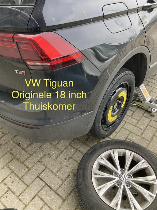 Reservewiel Thuiskomer Audi A6 Mercedes E, GLB, VW Tiguan 20"