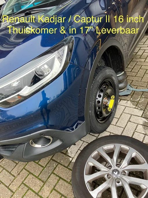 Thuiskomer Reservewiel RENAULT Captur Scenic Kadjar Nissan 17 inch