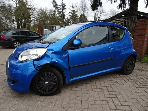 Citroen C1 1KR B52 bj 2009 80000 km blauw voor demontage