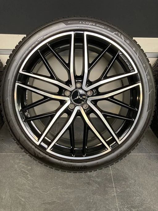 21” originele Mercedes GLC W253 AMG velgen + winterbanden 5x112 A2534015700 / A2534015800