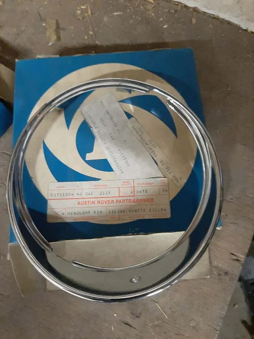 Jaguar XJ6 1968 to 1987 Inner Headlight Chrome Trim Rings DAC2115