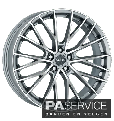 Nwe 19 inch Antraciet MAK Speciale velgen voor VW Golf 8.5*19 5*112