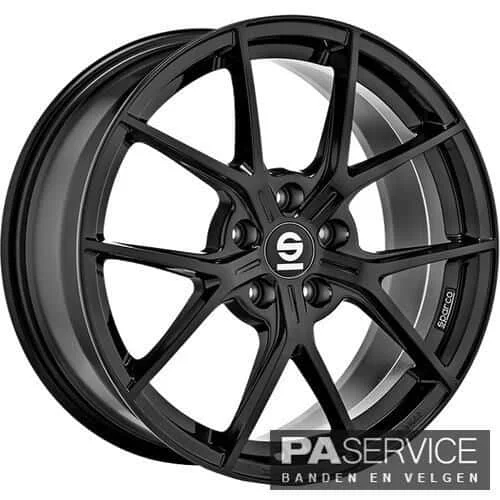 Nw 17 inch Matblack Sparco Mini F56 F57 set inc Hankook TPMS