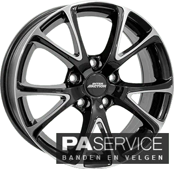 Nieuw 17 inch FPblack Interaction Renault Clio set incl banden