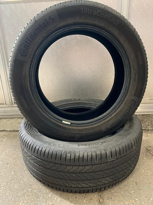 2x Continental 215 55 17 zomerbanden met 6.5 mm