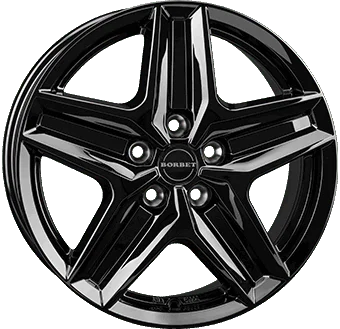 Nieuw 18 inch Gloss Black Borbet Volkswagen Crafter Zomerset