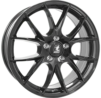 Nieuw 17 inch Gloss Black It wheels Fiat 500 set incl