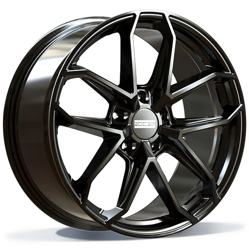 Nieuw 20/21 inch glossy Black Fondmetal Porsche 911 breedset