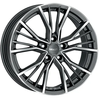 Nwe 22 inch Mak Union Antraciet gepolijst Audi Q7 Q8 E-tron velgen