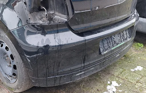 VW Polo 6R bumper achter kleur L041 lichte krasjes zie foto's