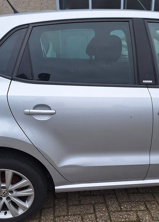 Deur Portier VW Polo 6R 6C rechts achter compleet kleur LA7W