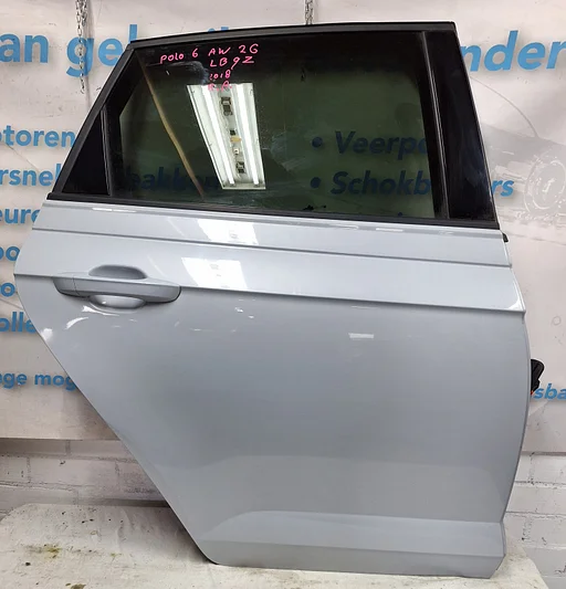 Deur Portier VW Polo 6 AW 2G rechts achter topstaat LB9Z