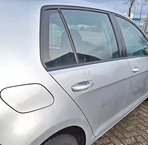 Deur Portier VW Golf 7 VII rechts achter Hatchbak kleur LA7W