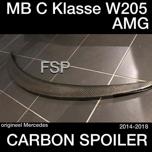 W205 C63 AMG S Carbon kofferbak spoiler XL 63 C Klasse 2018