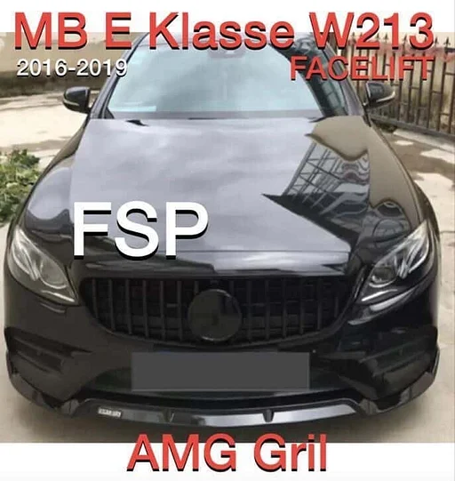 W213 E Klasse E63 Facelift AMG gril 2016-2019 zwart 63 nieuw
