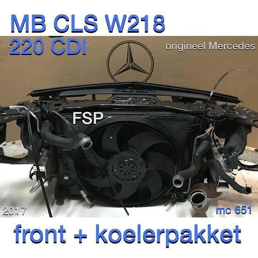 W218 Mercedes CLS compleet koelerpakket 220 CDI + front 651