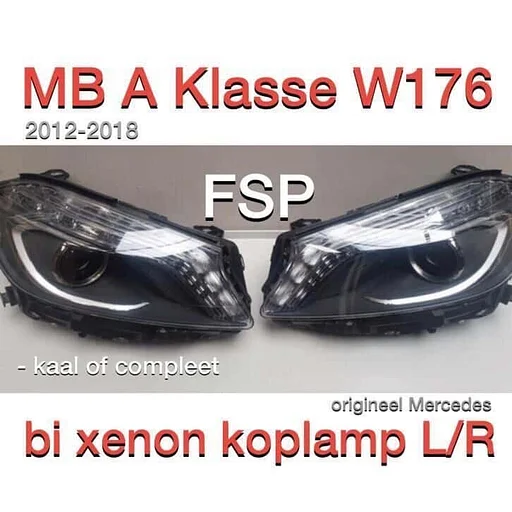 W176 bi xenon linker / rechter koplamp origineel Mercedes A