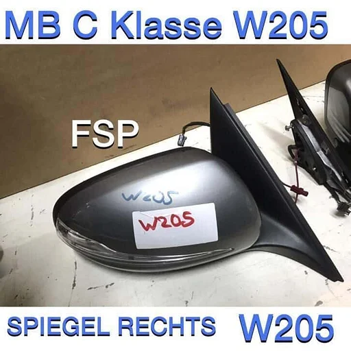 W205 spiegel links / rechts Mercedes C Klasse 2014-2018 white black grey