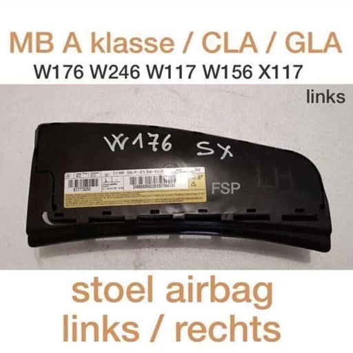 W176 A Klasse W246 B W117 CLA W156 GLA stoel airbag L/R 2018