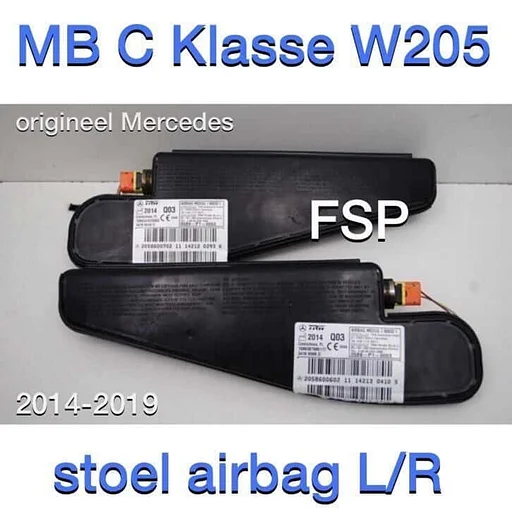 W205 stoelairbag links / rechts Mercedes C Klasse 2014-2019