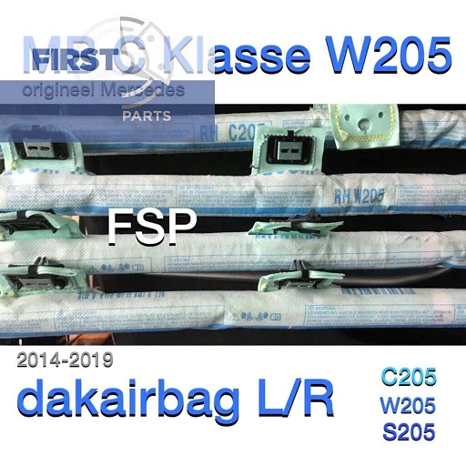 W205 C205 S205 hemel airbag dakairbag Mercedes C klasse 2014-2019 links / rechts Origineel Mercedes sedan coupé cabrio estate