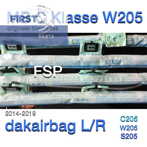 W205 C205 S205 hemel airbag dakairbag Mercedes C klasse 2014-2019 links / rechts Origineel Mercedes sedan coupé cabrio estate